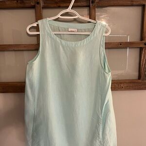 J. Jill Light Blue Sleeveless Tunic
